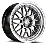 AH02 | Hyper Black w/ Machined Lip | 18x8.5 | 5x120 | +35mm | CB72.6