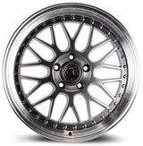 AH02 | Hyper Black w/ Machined Lip | 18x8.5 | 5x100 | +35mm | CB73.1
