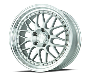 AH02 | Silver w/ Machined Lip | 18x8.5 | 5x114.3 | +35mm | CB73.1