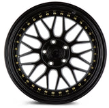 AH02 | Gloss Black ( Gold Rivet) | 18x9.5 | 5x120 | +35mm | CB72.6