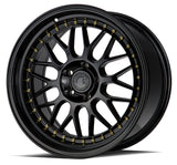 AH02 | Gloss Black ( Gold Rivet) | 18x9.5 | 5x120 | +35mm | CB72.6