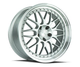 AH02 | Silver w/ Machined Lip | 18x9.5 | 5x100 | +35mm | CB73.1