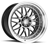 AH02 | Hyper Black w/ Machined Lip | 19x11 | 5x114.3 | +15mm | CB73.1