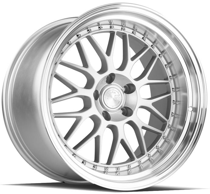 AH02 | Silver w/ Machined Lip | 19x11 | 5x114.3 | +15mm | CB73.1