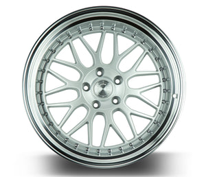 AH02 | Silver w/ Machined Lip | 19x11 | 5x114.3 | +15mm | CB73.1