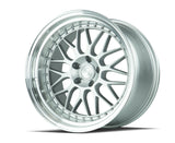 AH02 | Silver w/ Machined Lip | 19x11 | 5x114.3 | +22mm | CB73.1