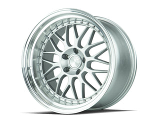 AH02 | Silver w/ Machined Lip | 19x11 | 5x114.3 | +15mm | CB73.1