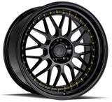 AH02 | Gloss Black ( Gold Rivet) | 19x9.5 | 5x114.3 | +12mm | CB73.1