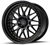 AH02 | Gloss Black ( Gold Rivet) | 19x9.5 | 5x114.3 | +12mm | CB73.1