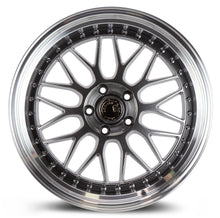 AH02 | Hyper Black w/ Machined Lip | 19x9.5 | 5x114.3 | +22mm | CB73.1