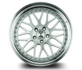 AH02 | Silver w/ Machined Lip | 19x9.5 | 5x114.3 | +22mm | CB73.1