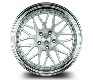 AH02 | Silver w/ Machined Lip | 19x9.5 | 5x114.3 | +22mm | CB73.1