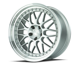 AH02 | Silver w/ Machined Lip | 19x9.5 | 5x114.3 | +22mm | CB73.1
