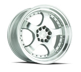 AH03 | Silver Machined Face And Lip | 17x9 | 5x100/114.3 | +25mm | CB73.1