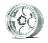 AH03 | Silver Machined Face And Lip | 17x9 | 5x100/114.3 | +25mm | CB73.1