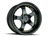 AH03 | Full Golss Black ( Gold Rivet) | 18x10.5 | 5x114.3 | +25mm | CB73.1