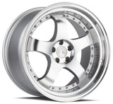 AH03 | Silver Machined Face And Lip | 18x10.5 | 5x114.3 | +25mm | CB73.1
