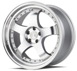 AH03 | Silver Machined Face And Lip | 19x11 | 5x114.3 | +22mm | CB73.1