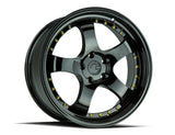 AH03 | Full Golss Black ( Gold Rivet) | 19x9.5 | 5x114.3 | +12mm | CB73.1
