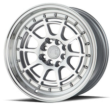 AH04 | Silver Machined Face And Lip | 16x8 | 4x100/114.3 | +15mm | CB73.1