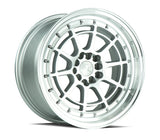 AH04 | Silver Machined Face And Lip | 17x9 | 5x100/114.3 | +25mm | CB73.1