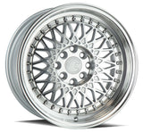 AH05 | Silver Machined Face And Lip | 15x8 | 4x100/114.3 | +20mm | CB73.1