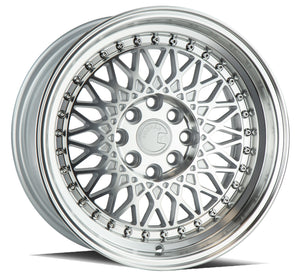 AH05 | Silver Machined Face And Lip | 15x8 | 4x100/114.3 | +20mm | CB73.1