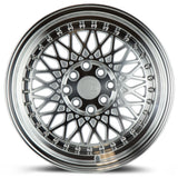 AH05 | Silver Machined Face And Lip | 15x8 | 4x100/114.3 | +20mm | CB73.1