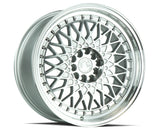 AH05 | Silver Machined Face And Lip | 16x8 | 4x100/114.3 | +15mm | CB73.1