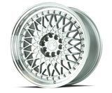 AH05 | Silver Machined Face And Lip | 16x8 | 4x100/114.3 | +15mm | CB73.1
