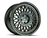 AH05 | Full Gloss Black ( Gold Rivet) | 18x8.5 | 5x114.3 | +35mm | CB73.1