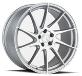 AH09 | Gloss Silver Machined Face | 18x8.5 (Driver Side) | 5x112 | +35mm | CB73.1