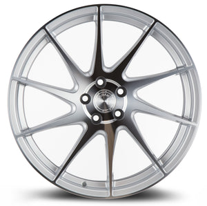 AH09 | Gloss Silver Machined Face | 18x8.5 (Driver Side) | 5x112 | +35mm | CB73.1