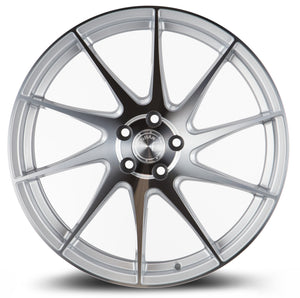 AH09 | Gloss Silver Machined Face | 18x8.5 (Passenger Side) | 5x108 | +35mm | CB73.1