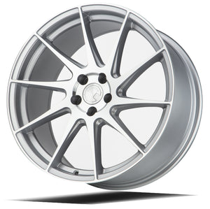 AH09 | Gloss Silver Machined Face | 18x8.5 (Passenger Side) | 5x108 | +35mm | CB73.1