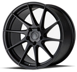 AH09 | Matte Black | 18x9.5 (Passenger Side) | 5x100 | +35mm | CB73.1