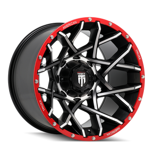 GRIDLOCK AT1901 | 20x12 | BLACK/MACHINED/RED BEADLOCK | 8x170 | -44mm
