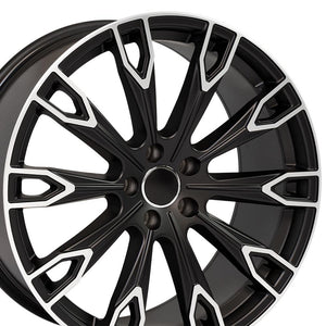 AU32 | Satin Black Machined | 20x9 | 5x112 | +33mm