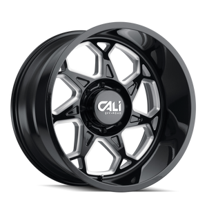 SEVENFOLD 9111 | GLOSS BLACK/MILLED SPOKES | 6x139.7 | 20X12 | -51mm