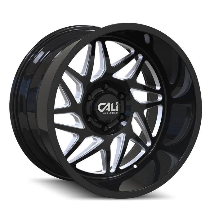 GEMINI 9112 | GLOSS BLACK/MILLED SPOKES | 8x170 | 20X9 | 0mm