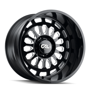 PARADOX 9113 | GLOSS BLACK/MILLED SPOKES | 8x170 | 22X12 | -51mm