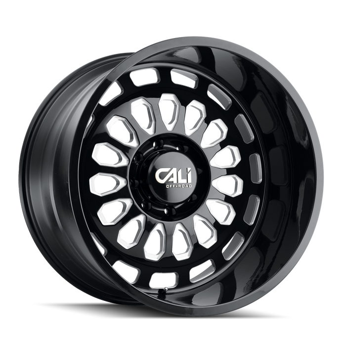 PARADOX 9113 | GLOSS BLACK/MILLED SPOKES | 8x170 | 22X12 | -51mm