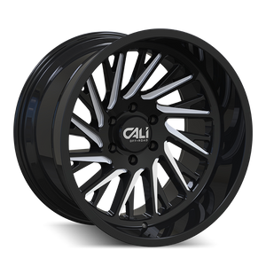 PURGE 9114 | GLOSS BLACK/MILLED SPOKES | 8x165.1 | 20X12 | -51mm