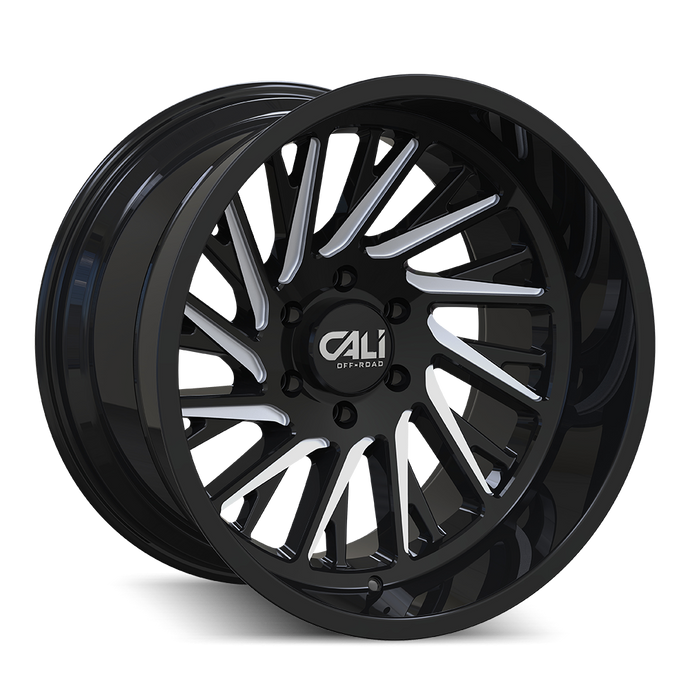 PURGE 9114 | GLOSS BLACK/MILLED SPOKES | 8x165.1 | 20X12 | -51mm