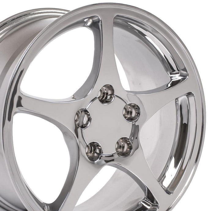 CV05 | Chrome | 18x9.5 | 5x120.65 | +65mm