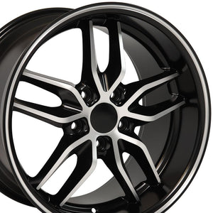 CV18A | Satin Black Machined | 17x9.5 | 5x120.65 | +54mm