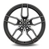 Curva | Gun Metal Machine Face | 18x8.5 | +35mm | CB73.1