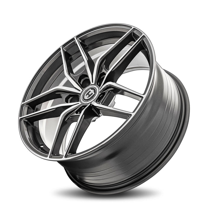 Curva | Gun Metal Machine Face | 18x9.5 | 5x114.3 | +35mm | CB73.1