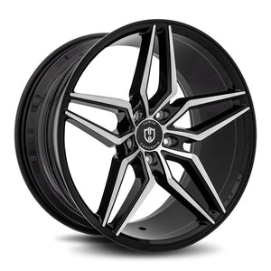 Curva | Gloss Black Machine Face | 20x8.5 | +35mm | CB73.1