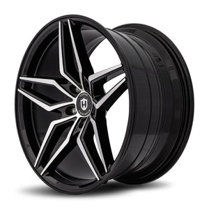 Curva | Gloss Black Machine Face | 20x8.5 | +35mm | CB73.1